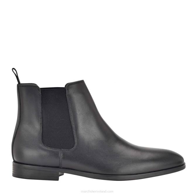 Black Leather Burke Dress Boot Marc Fisher Men L2XH711
