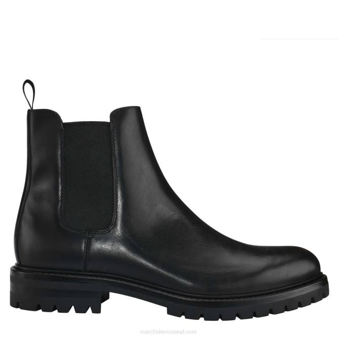 Black Leather Deep Casual Boot Marc Fisher Men L2XH707