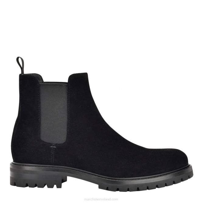 Black Suede Deep Casual Boot Marc Fisher Men L2XH712