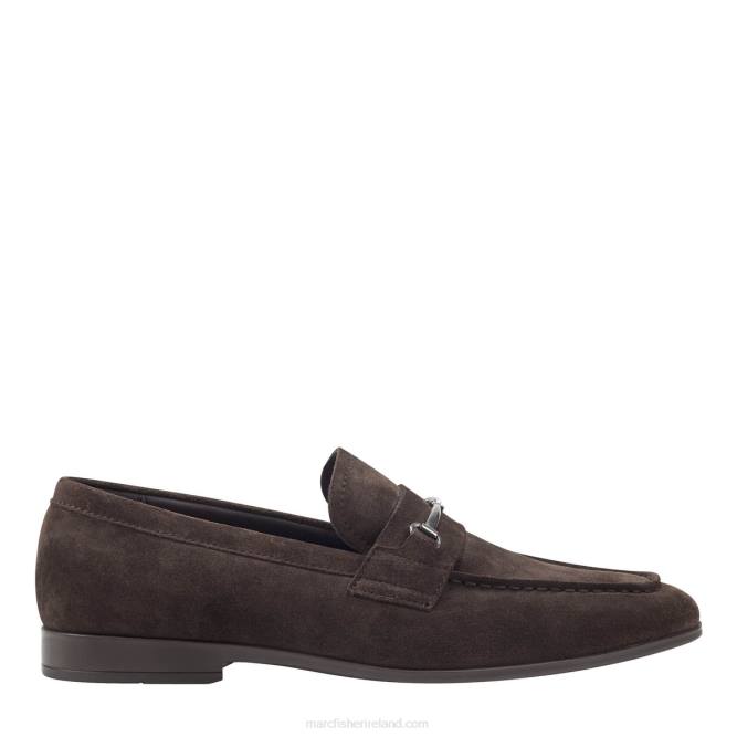 Dark Brown Suede Norris Dress Loafer Marc Fisher Men L2XH724