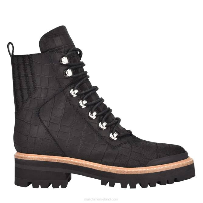 Black Suede Multi Izzie Lugsole Ankle Boot Marc Fisher Women L2XH146