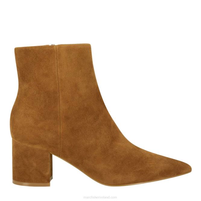 Brown Suede Jarli Pointy Ankle Boot Marc Fisher Women L2XH141