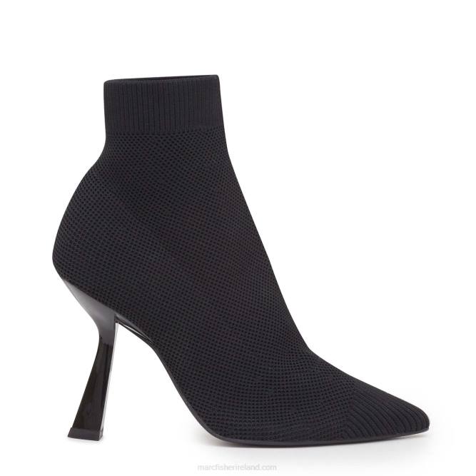 Black Knit Umair Heeled Bootie Marc Fisher Women L2XH119