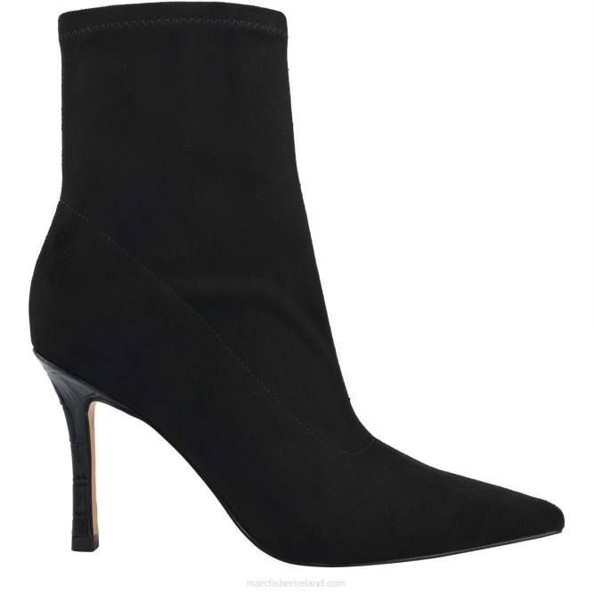 Black Suede Kellen Heeled Bootie Marc Fisher Women L2XH21