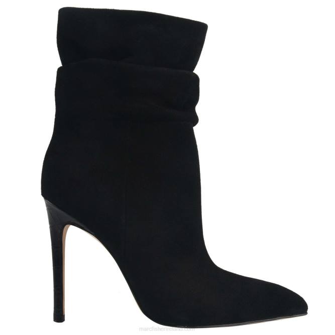 Black Suede Rayya Dress Bootie Marc Fisher Women L2XH17