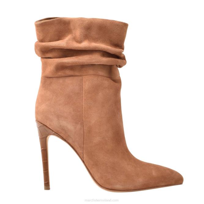 Dark Tan Suede Rayya Dress Bootie Marc Fisher Women L2XH125