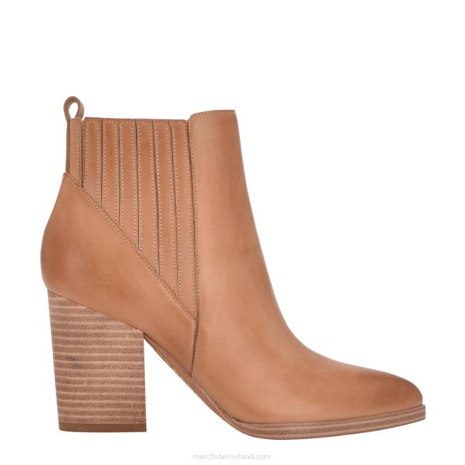 Medium Natural Leather Alva Pointy Toe Bootie Marc Fisher Women L2XH124