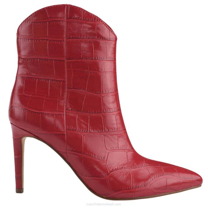 Red Croco Revati Heeled Bootie Marc Fisher Women L2XH76