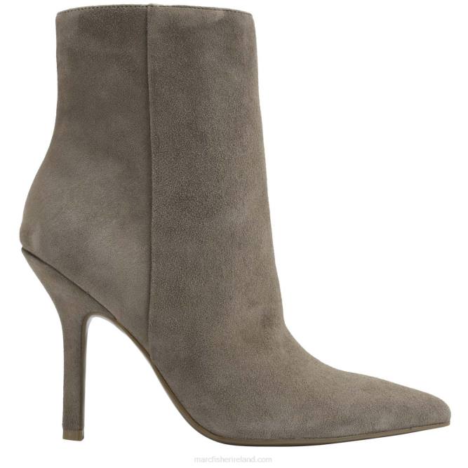 Taupe Suede Semina Heeled Bootie Marc Fisher Women L2XH61