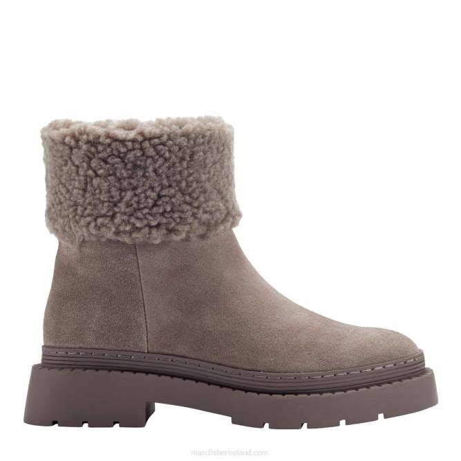 Taupe Suede Vina Lugsole Bootie Marc Fisher Women L2XH55