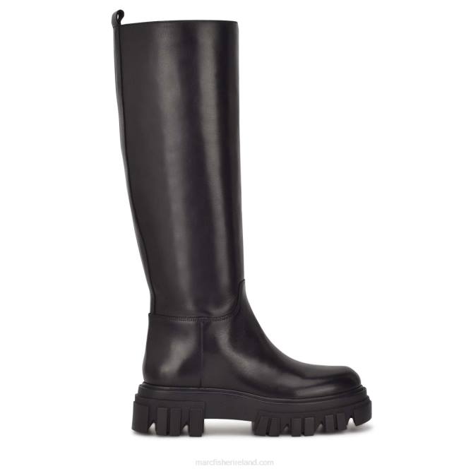 Black Leather Malena Boot Marc Fisher Women L2XH145