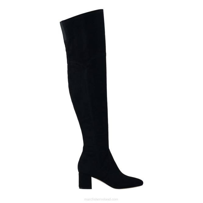 Black Suede Charlote Over The Knee Boot Marc Fisher Women L2XH147