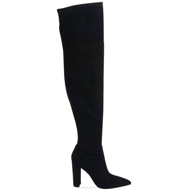 Black Suede Garalyn Over the Knee Boot Marc Fisher Women L2XH168
