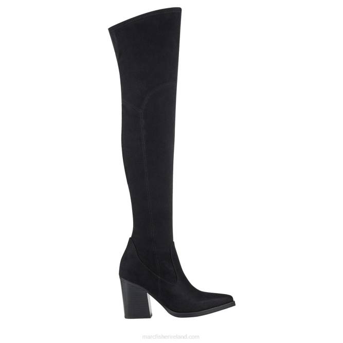 Black Suede Meyana Over The Knee Boot Marc Fisher Women L2XH188