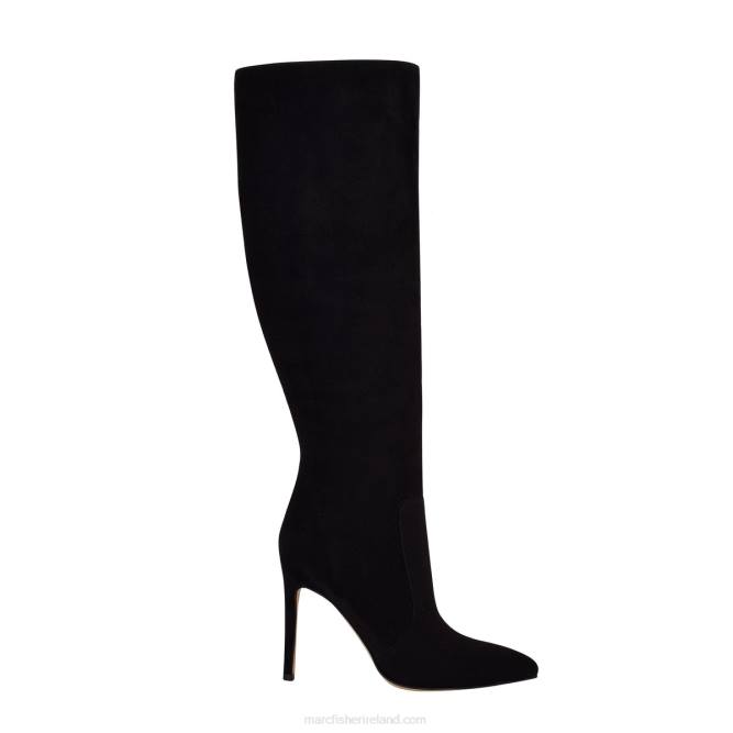 Black Suede Rumina Heeled Boot Marc Fisher Women L2XH154
