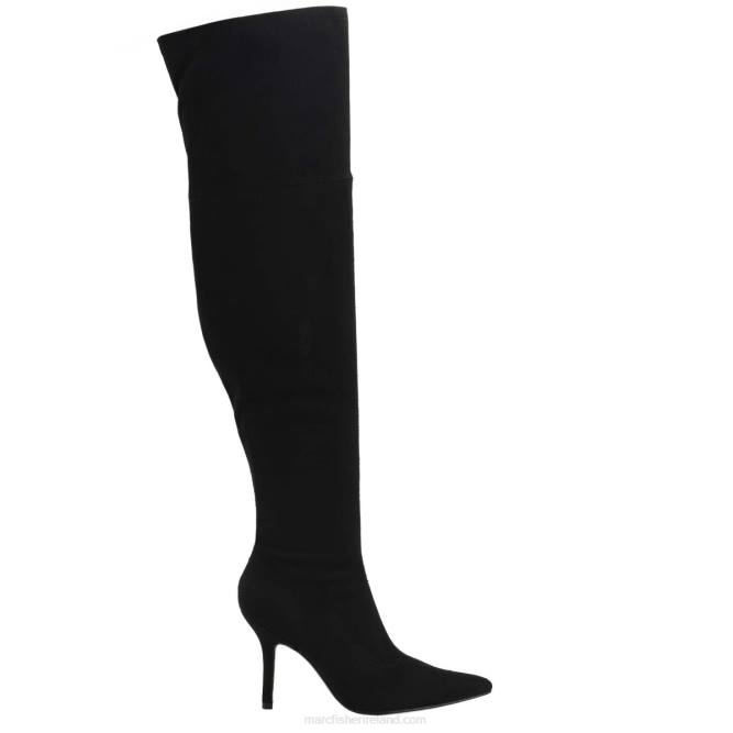 Black Suede Tiago Over the Knee Boot Marc Fisher Women L2XH167