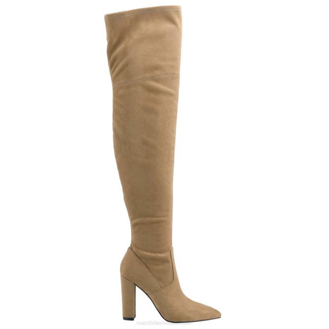 Medium Natural Suede Garalyn Over the Knee Boot Marc Fisher Women L2XH153