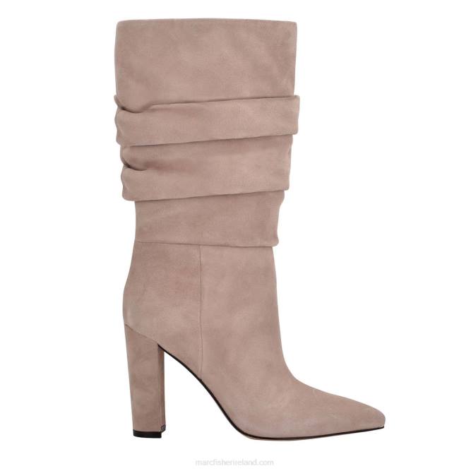 Taupe Suede Gomer Heeled Boot Marc Fisher Women L2XH184