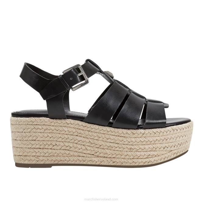Black Jenila Espadrille Sandals Marc Fisher Women L2XH218