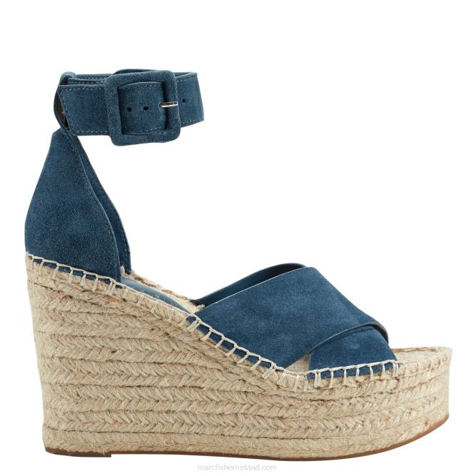 Blue Able Espadrille Wedge Sandal Marc Fisher Women L2XH230