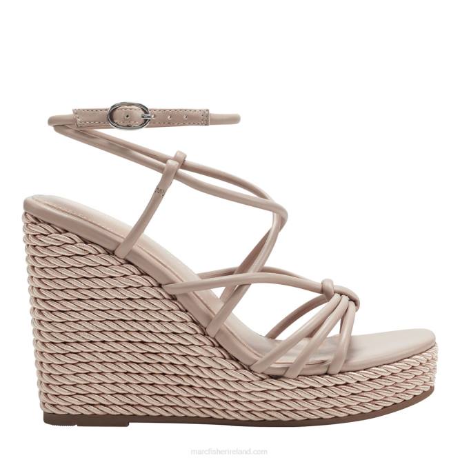 Latte Zarah Strappy Espadrille Wedge Sandal Marc Fisher Women L2XH234