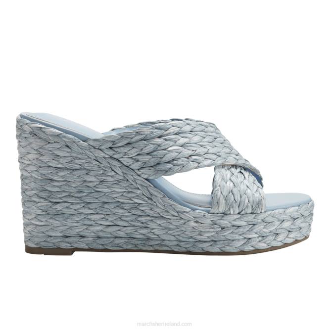 Light Blue Lynn Espadrille Wedge Sandal Marc Fisher Women L2XH236