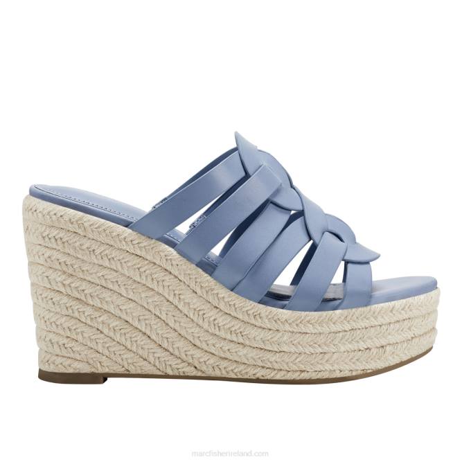 Medium Blue Cazzie Espadrille Wedge Sandal Marc Fisher Women L2XH259
