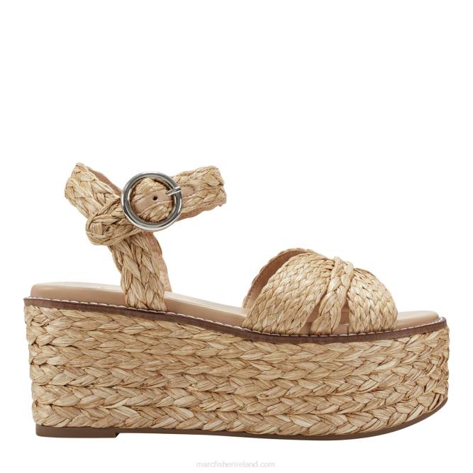 Natural Naydine Ankle Strap Espadrille Sandal Marc Fisher Women L2XH214
