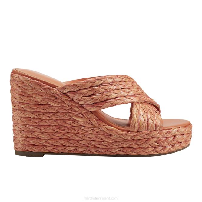 Orange Lynn Espadrille Wedge Sandal Marc Fisher Women L2XH250