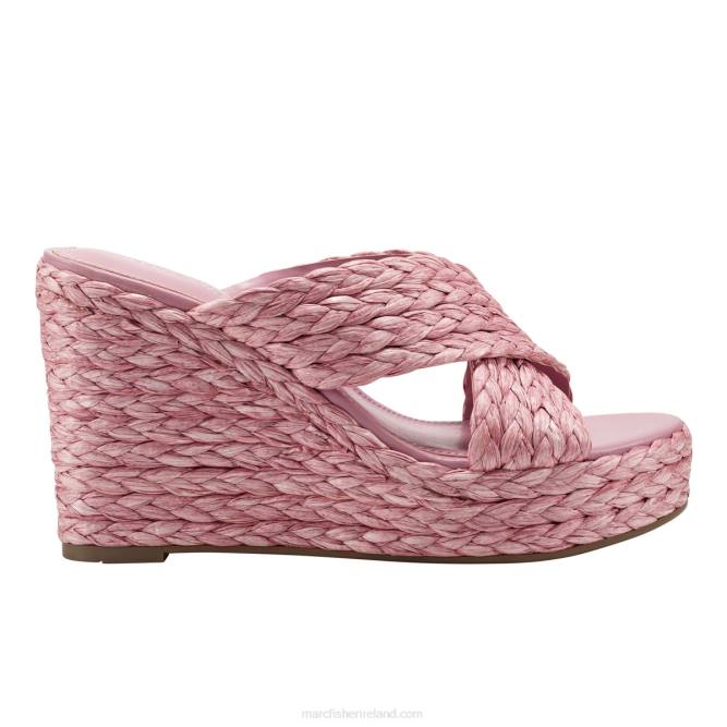 Pink Lynn Espadrille Wedge Sandal Marc Fisher Women L2XH233