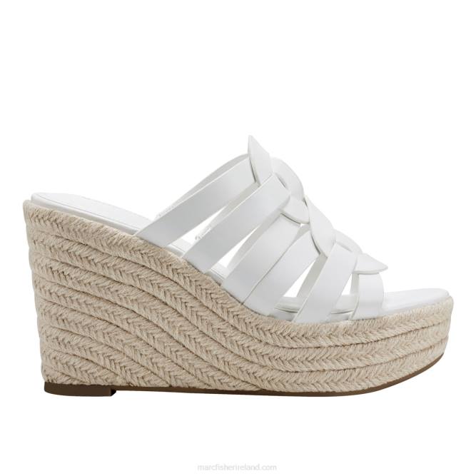 White Cazzie Espadrille Wedge Sandal Marc Fisher Women L2XH240