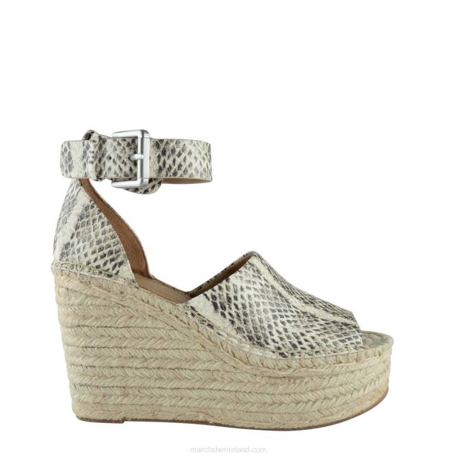 White Snake Multi Adalyn Espadrille Wedge Sandal Marc Fisher Women L2XH268