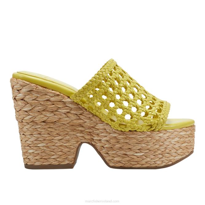 Yellow Hollis Espadrille Platform Sandal Marc Fisher Women L2XH238