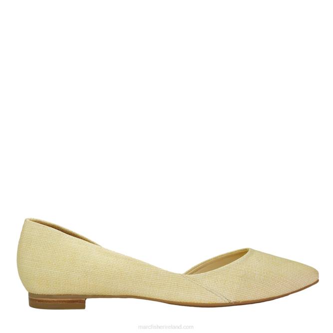 Beige Sunny Woven D'Orsay Flat Marc Fisher Women L2XH315