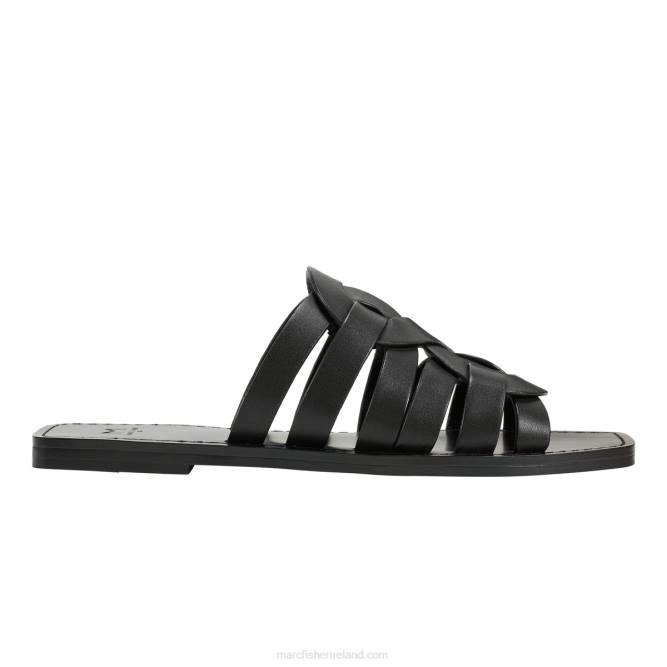 Black Kimiko Flat Sandal Marc Fisher Women L2XH288