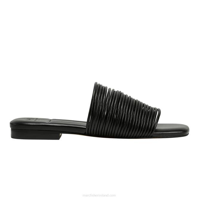 Black Maddie Flat Sandal Marc Fisher Women L2XH307