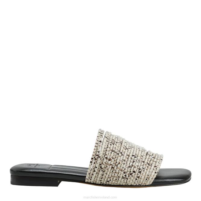 Black Multi Maddie Flat Sandal Marc Fisher Women L2XH301