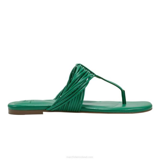 Green Tanya Flat Sandal Marc Fisher Women L2XH286