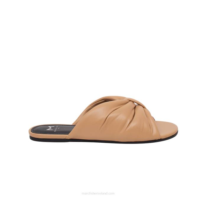 Light Natural Olita Flat Slide Sandal Marc Fisher Women L2XH278