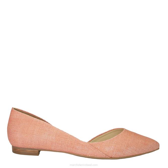 Pink Sunny Woven D'Orsay Flat Marc Fisher Women L2XH319