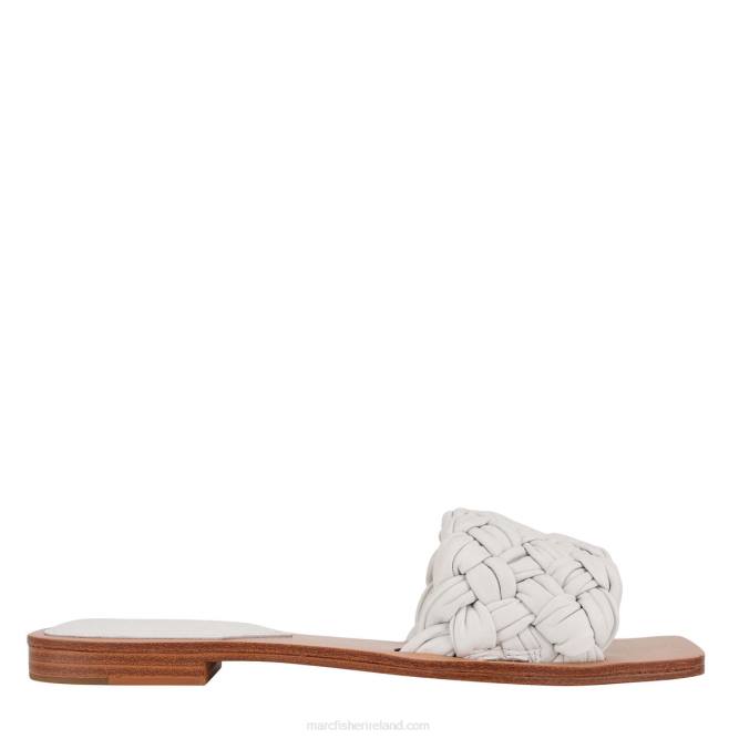White Reanna Flat Slide Marc Fisher Women L2XH316