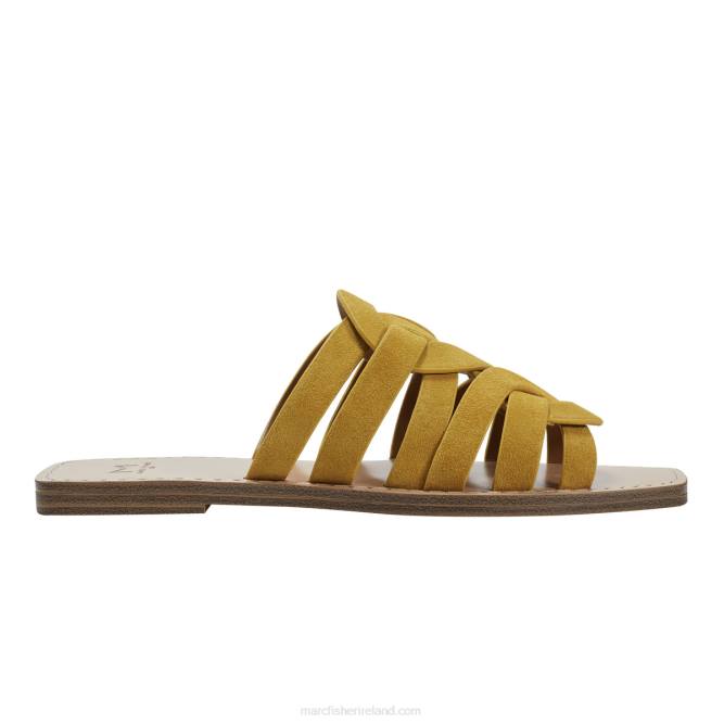 Yellow Kimiko Flat Sandal Marc Fisher Women L2XH311