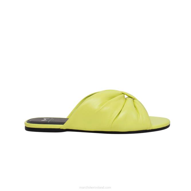 Yellow Olita Flat Slide Sandal Marc Fisher Women L2XH291