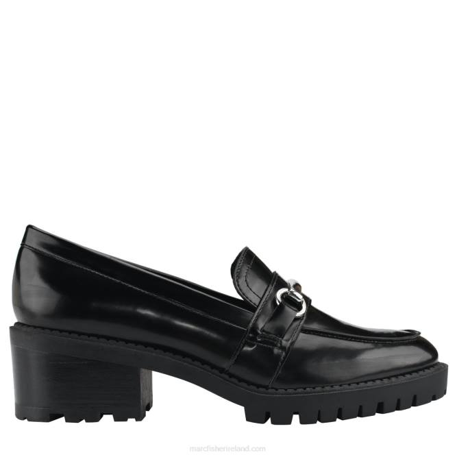 Black Dancel Heeled Loafer Marc Fisher Women L2XH427