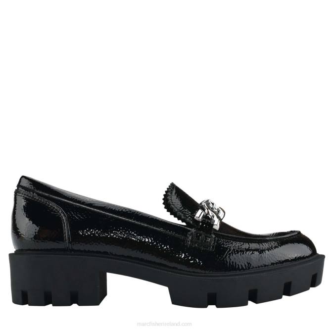Black Patent Louanz Lugsole Loafer Marc Fisher Women L2XH437