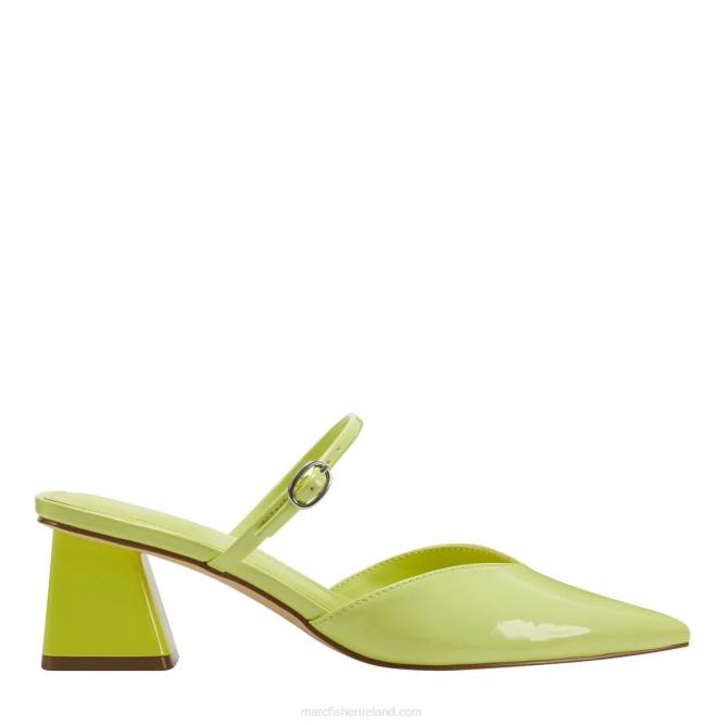 Green Patent Lakey Heeled Mule Marc Fisher Women L2XH495