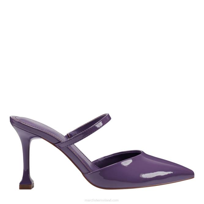Purple Patent Hadais Heeled Mule Marc Fisher Women L2XH500