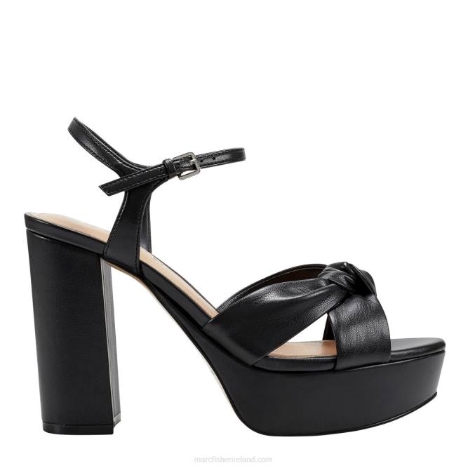 Black Deren Platform Sandal Marc Fisher Women L2XH591