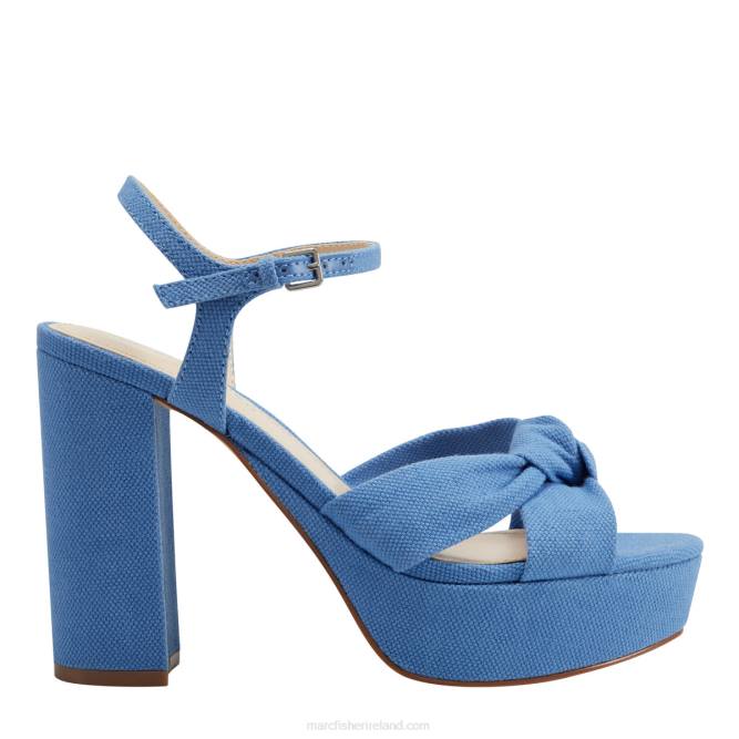 Blue Denim Deren Platform Sandal Marc Fisher Women L2XH566