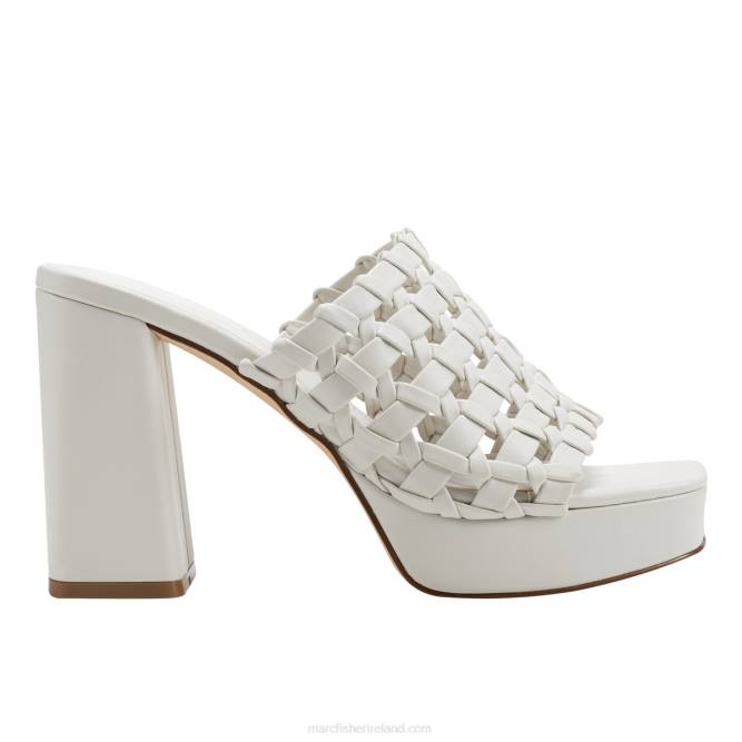 Ivory Gervasi Platform Slide Sandal Marc Fisher Women L2XH565
